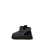PINKO Ghete Negre din Material Textil