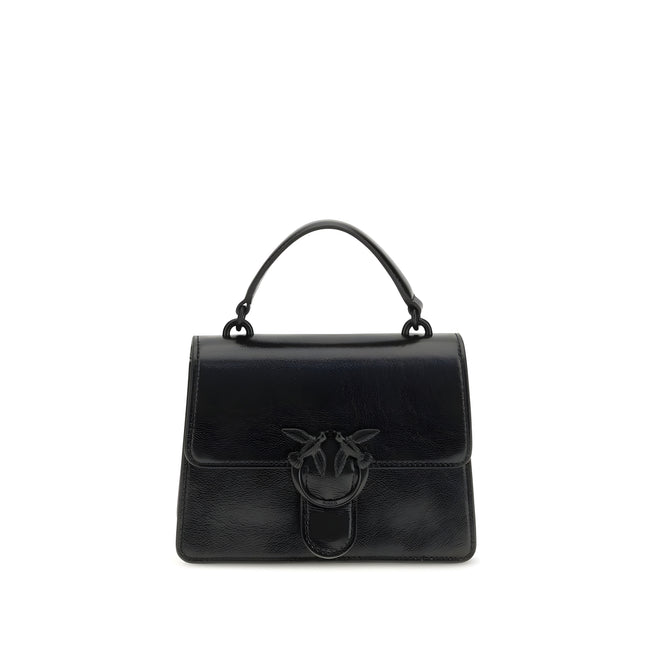 PINKO Black Love One Top Mini Handbag