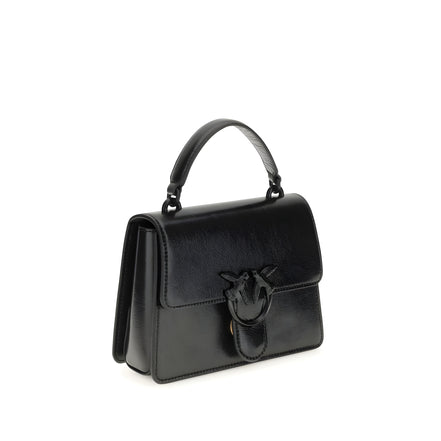 PINKO Black Love One Top Mini Handbag
