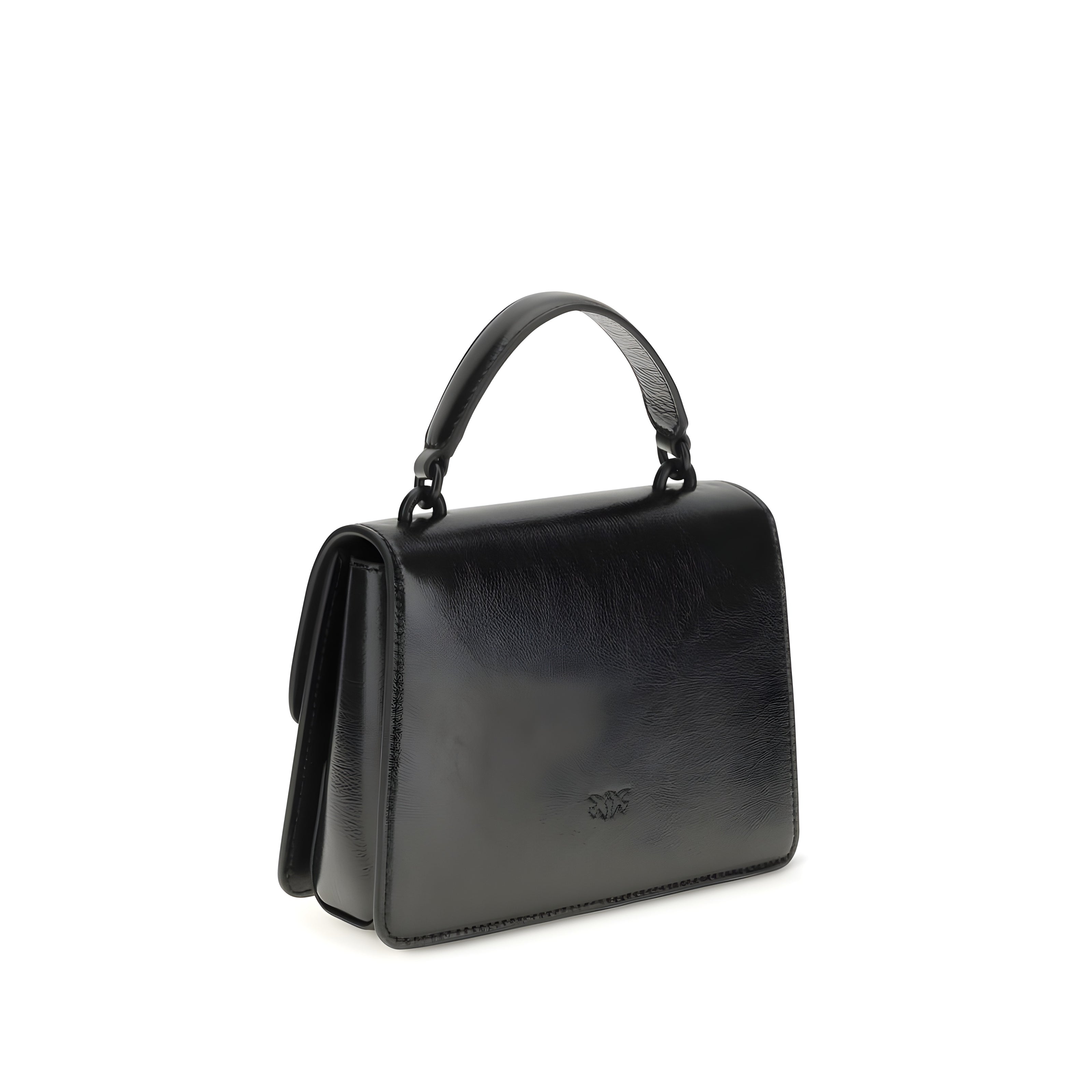 PINKO Black Love One Top Mini Handbag