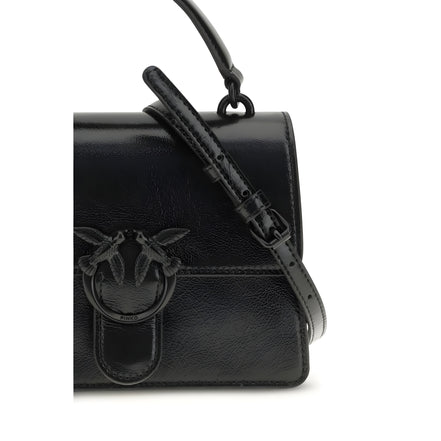 PINKO Black Love One Top Mini Handbag