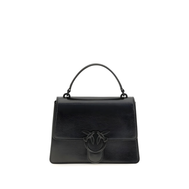 PINKO Black Love One Handbag