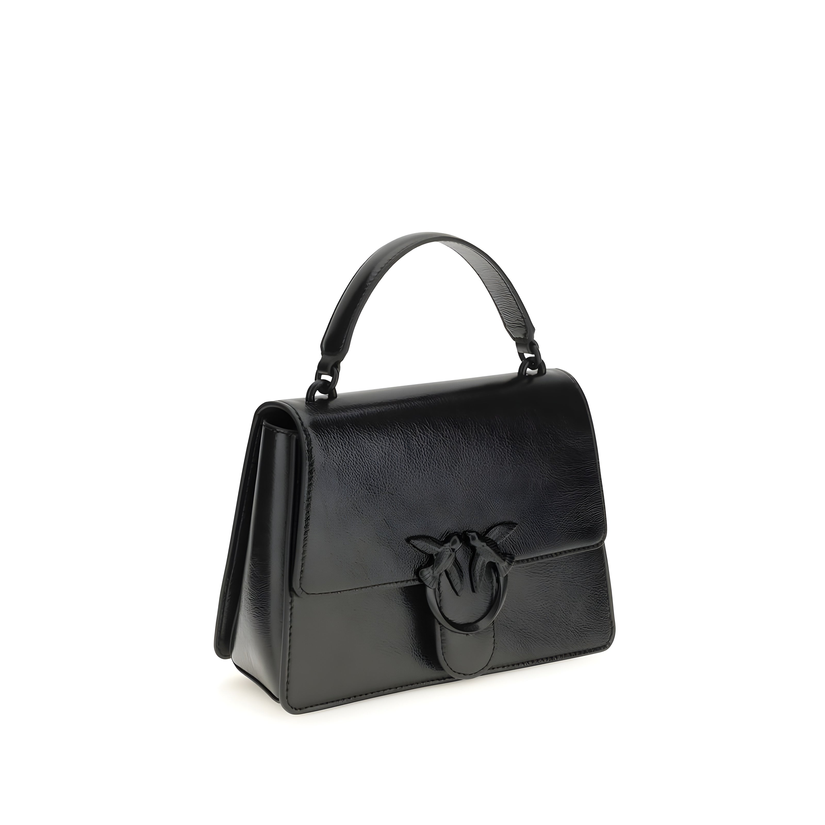 PINKO Black Love One Handbag