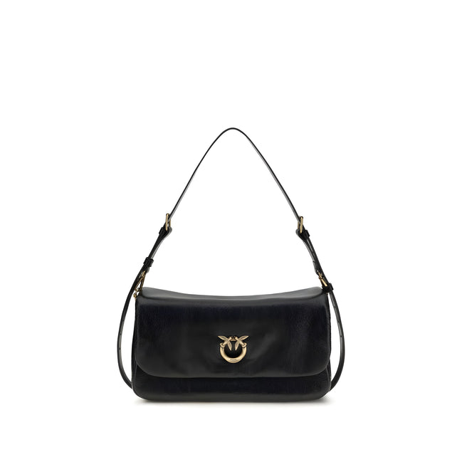 PINKO Black Love Click Soft Horizontal Shoulder Bag