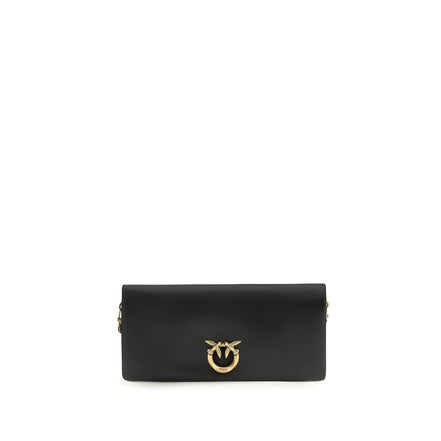 Plic PINKO negru din piele Love Medium