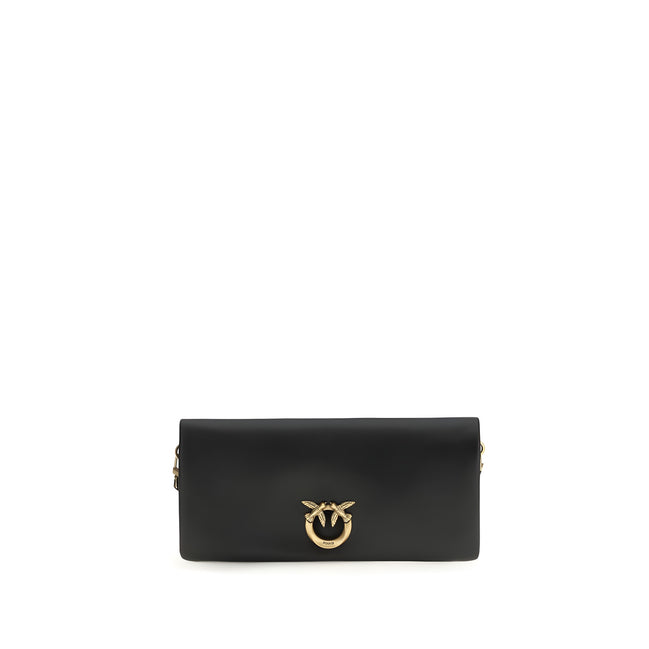 Plic PINKO negru din piele Love Medium