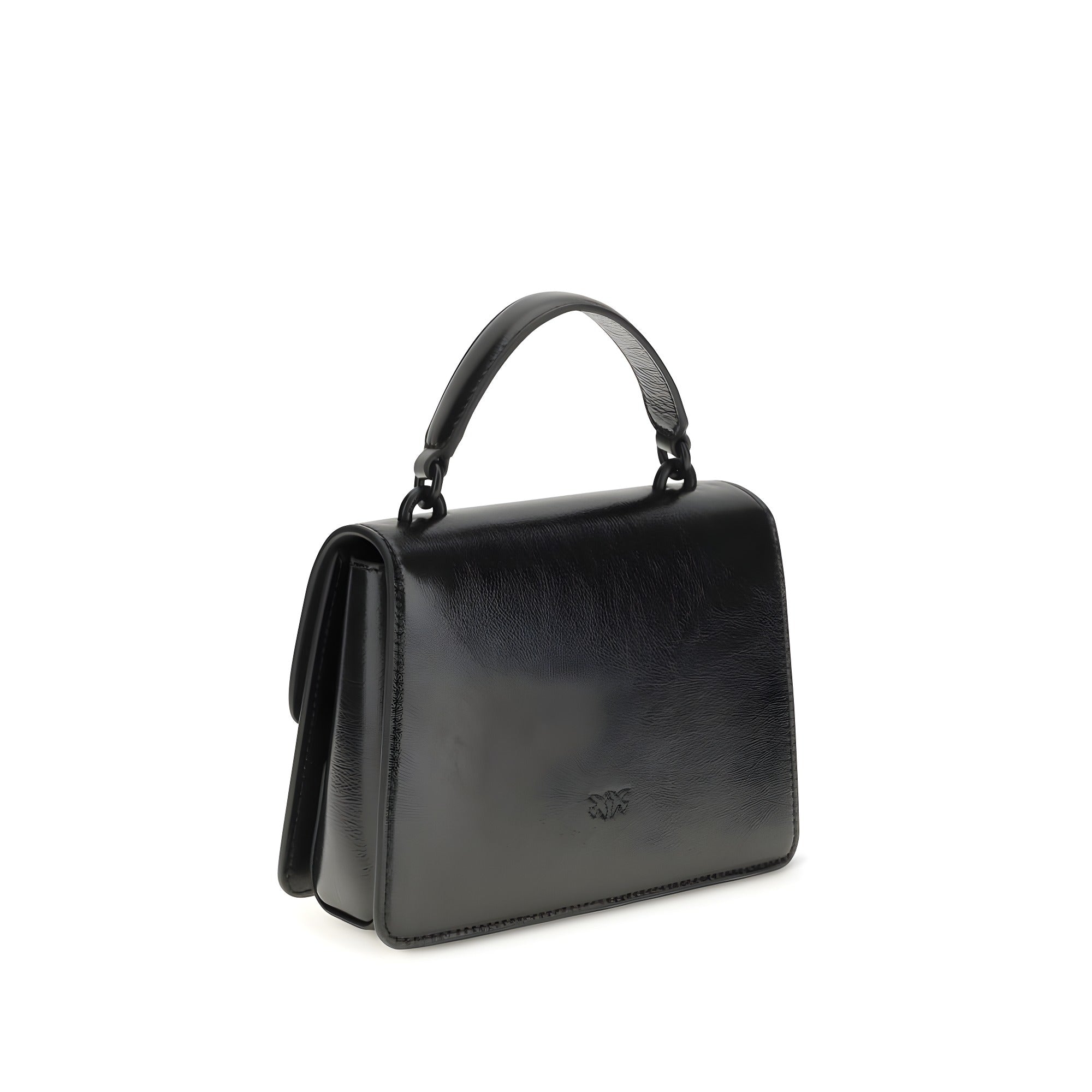 Geantă mini PINKO neagră din piele Love One Top