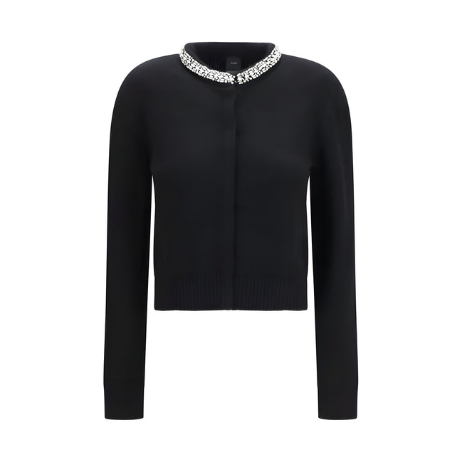 PINKO Cardigan Negru din Lână