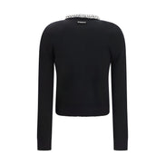 PINKO Cardigan Negru din Lână