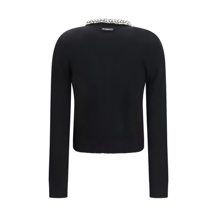 PINKO Cardigan Negru din Lână