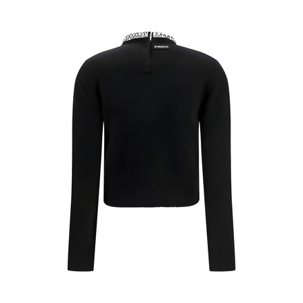 PINKO Black Wool Sweatshirt