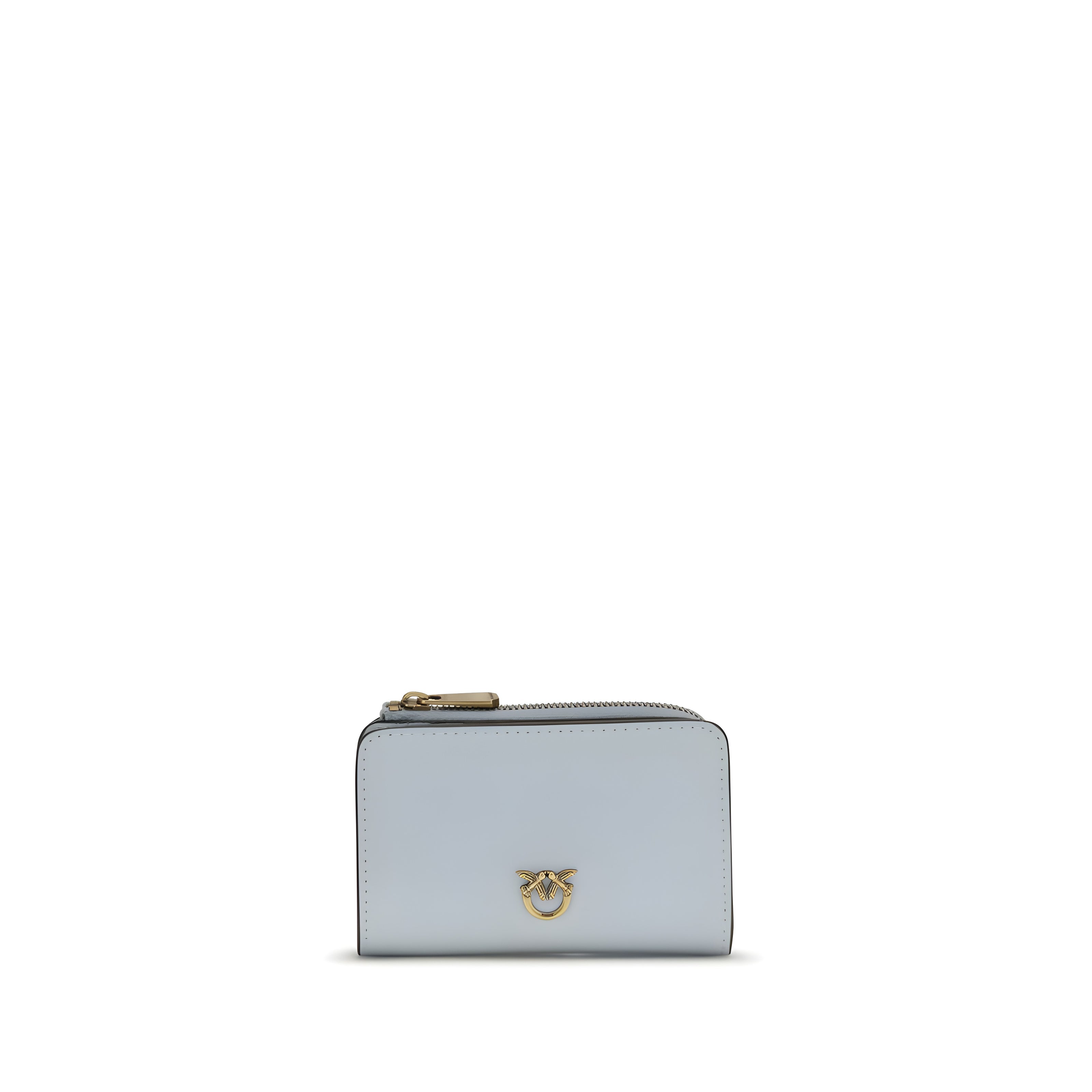PINKO Blue Zip Card Holder
