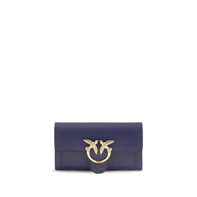 PINKO Blue Love One Chain Wallet