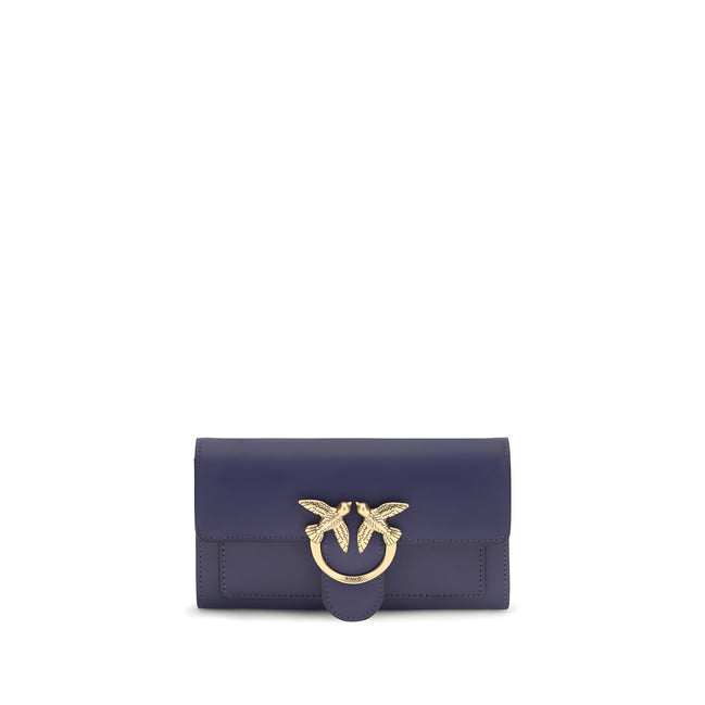 PINKO Blue Love One Chain Wallet