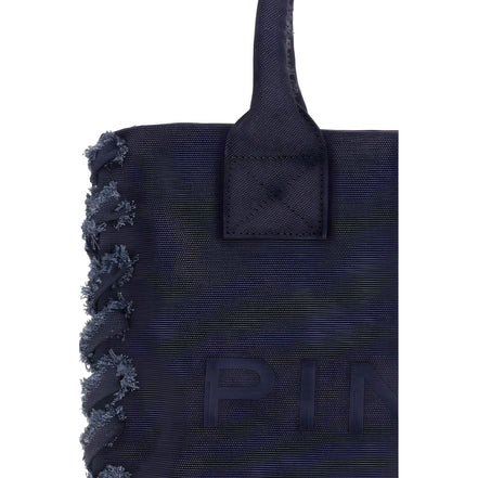 PINKO Blue Logo Tote Bag