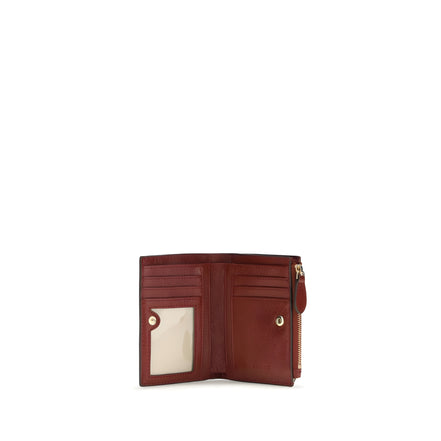 PINKO Bordeaux Logo Snap Wallet
