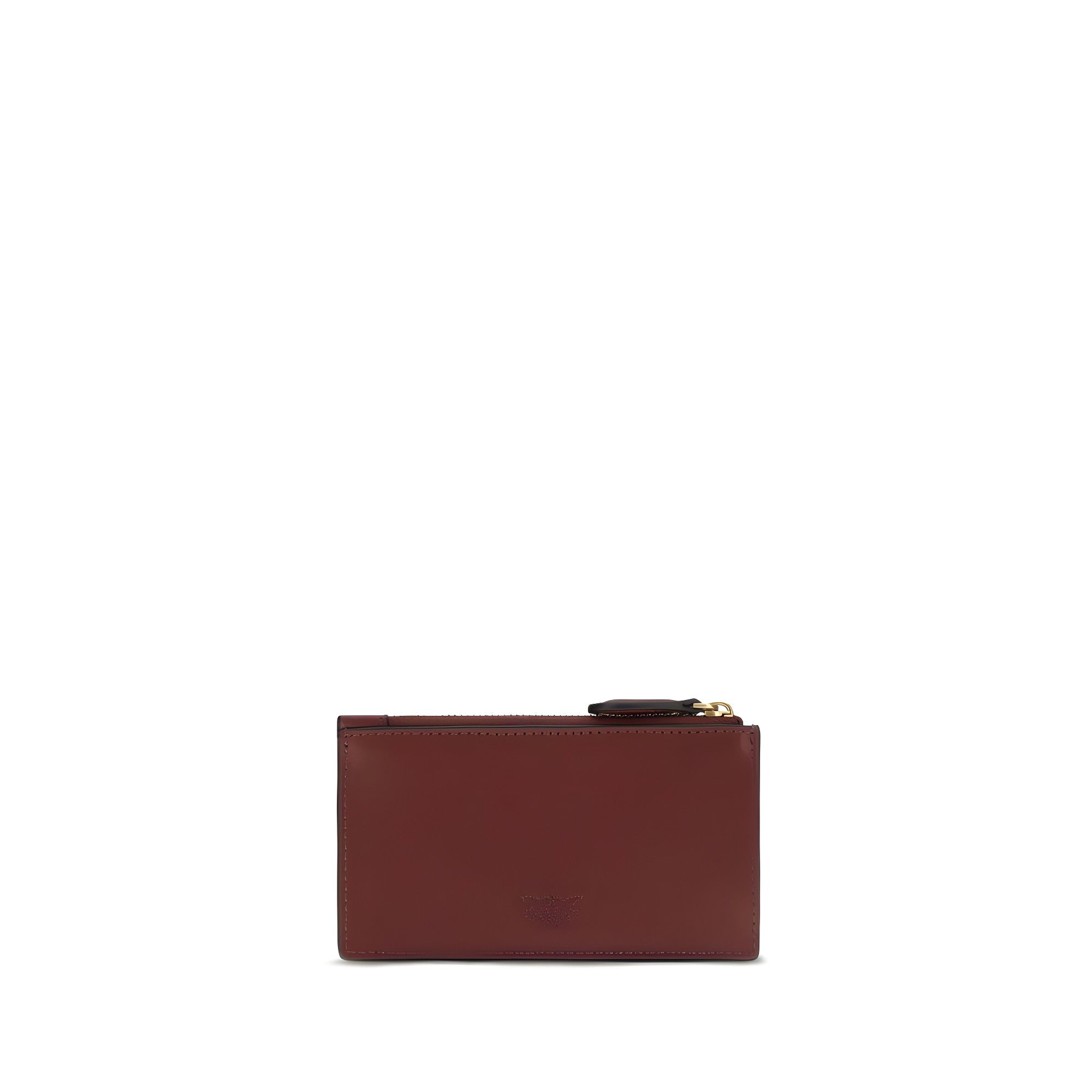 Suport pentru carduri PINKO bordo din piele