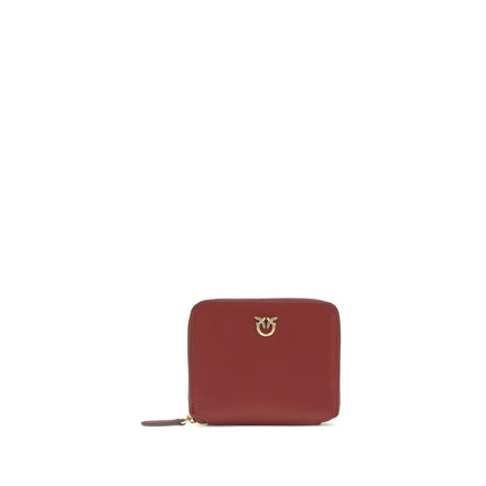 PINKO Bordeaux Zip-Around Wallet
