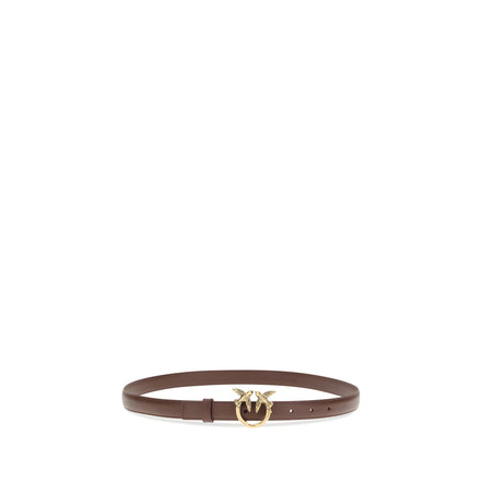 PINKO Bordeaux Calf Leather Regular Belt