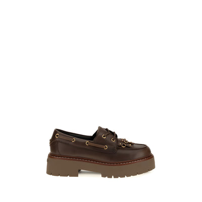 PINKO Loafers Platform Maro din Piele