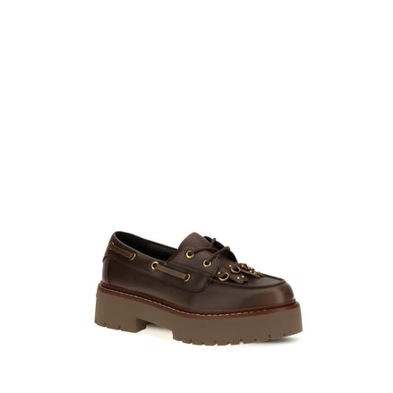 PINKO Loafers Platform Maro din Piele
