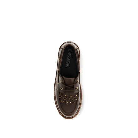 PINKO Loafers Platform Maro din Piele