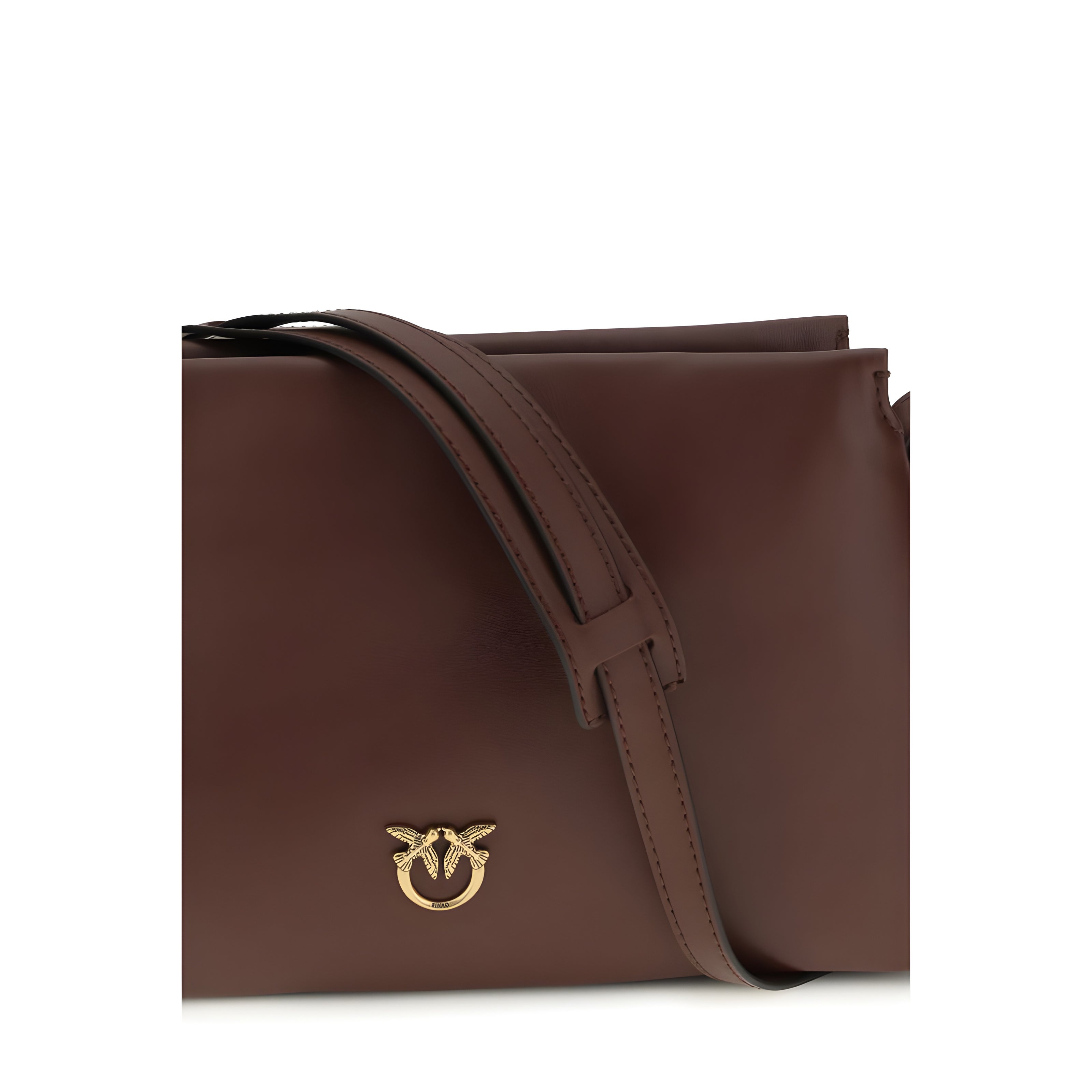 Geantă Mini de Umăr PINKO Brown One Two Three