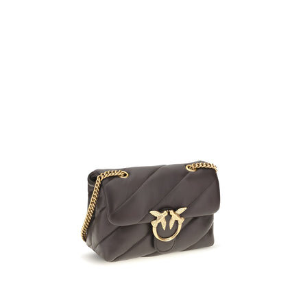 PINKO Brown Leather Shoulder Bag