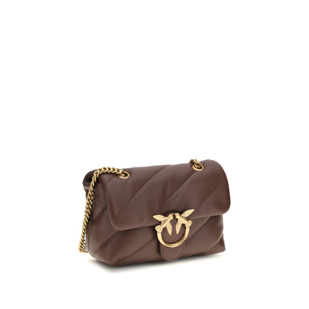 PINKO Brown Love Mini Puff Shoulder Bag