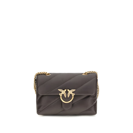 PINKO Brown Leather Shoulder Bag