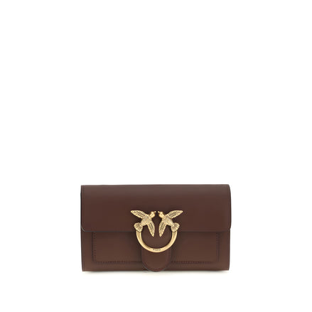 PINKO Brown Love One Chain Wallet