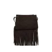 PINKO Brown Calf Leather Shoulder Bag