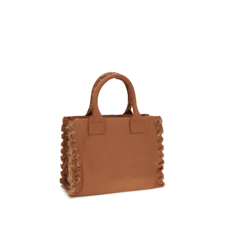 PINKO Brown Logo Tote Bag