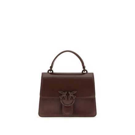 PINKO Brown Love One Top Mini Handbag