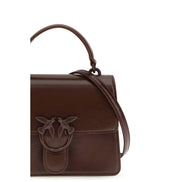 PINKO Brown Love One Top Mini Handbag