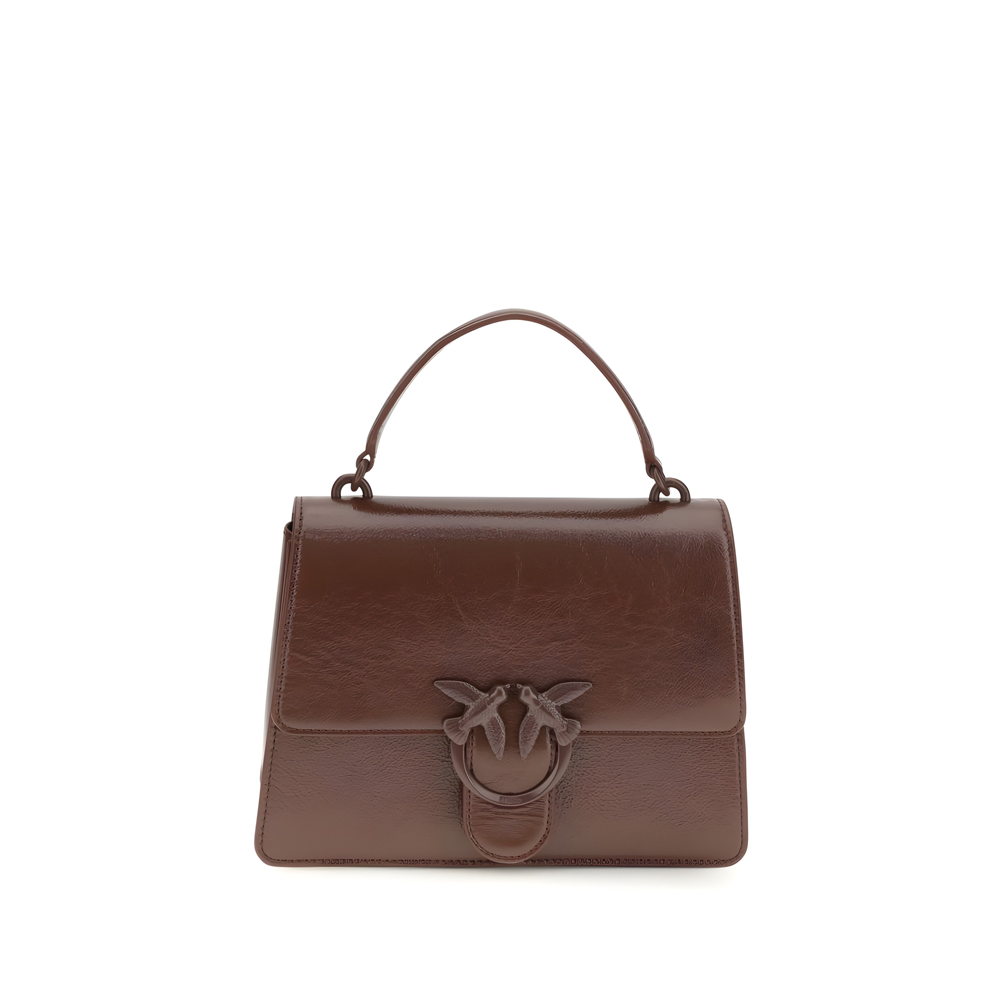 PINKO Brown Love One Handbag