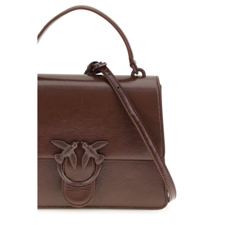 PINKO Brown Love One Handbag
