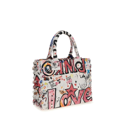 PINKO Multicolor Cotton Shoulder Bag