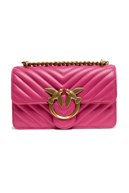 PINKO Geantă de umăr Pink Love One Mini Chevron