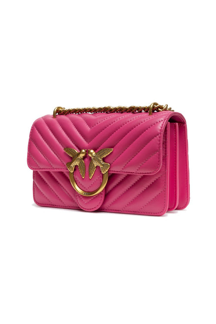PINKO Geantă de umăr Pink Love One Mini Chevron