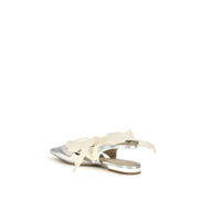 PINKO Silver Gianira Ballet Flats