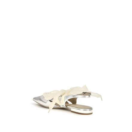 PINKO Silver Gianira Ballet Flats