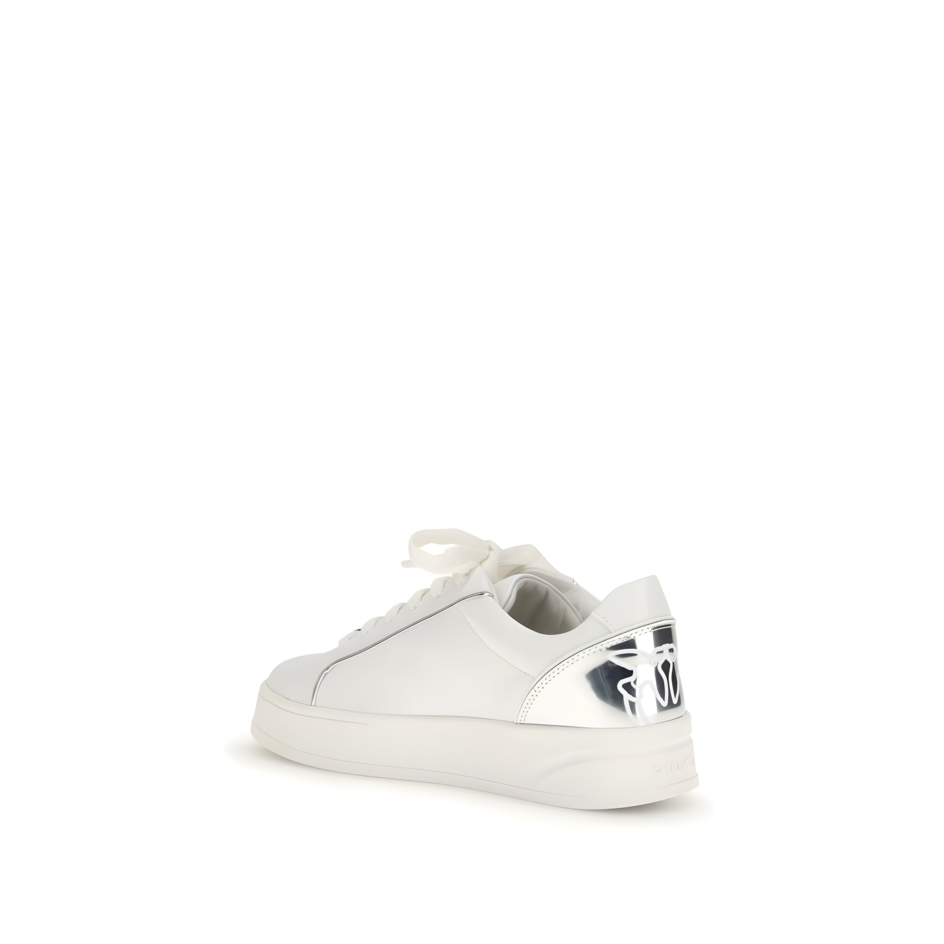 PINKO White Iris Low Top Sneakers