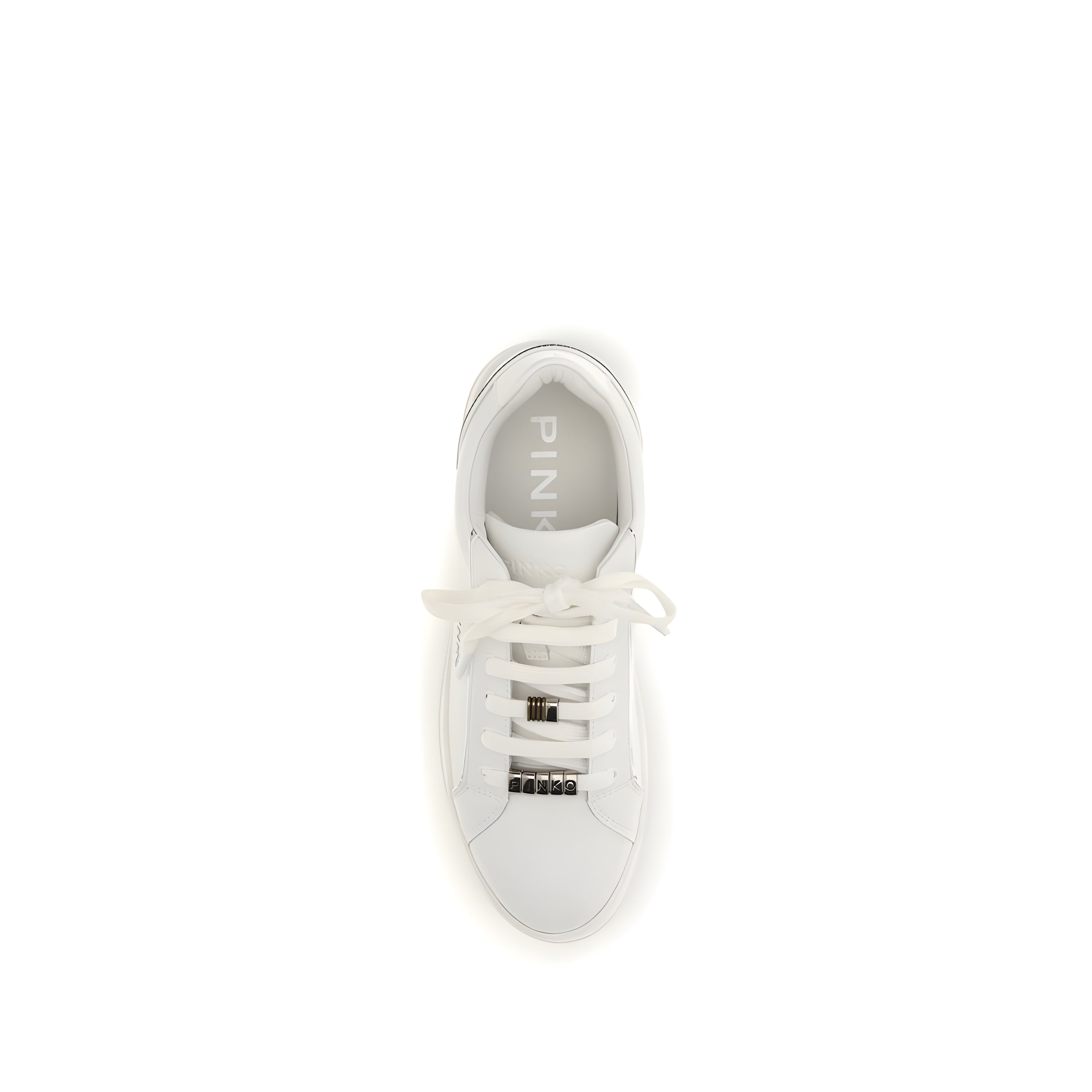 PINKO White Iris Low Top Sneakers