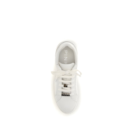 PINKO White Iris Low Top Sneakers