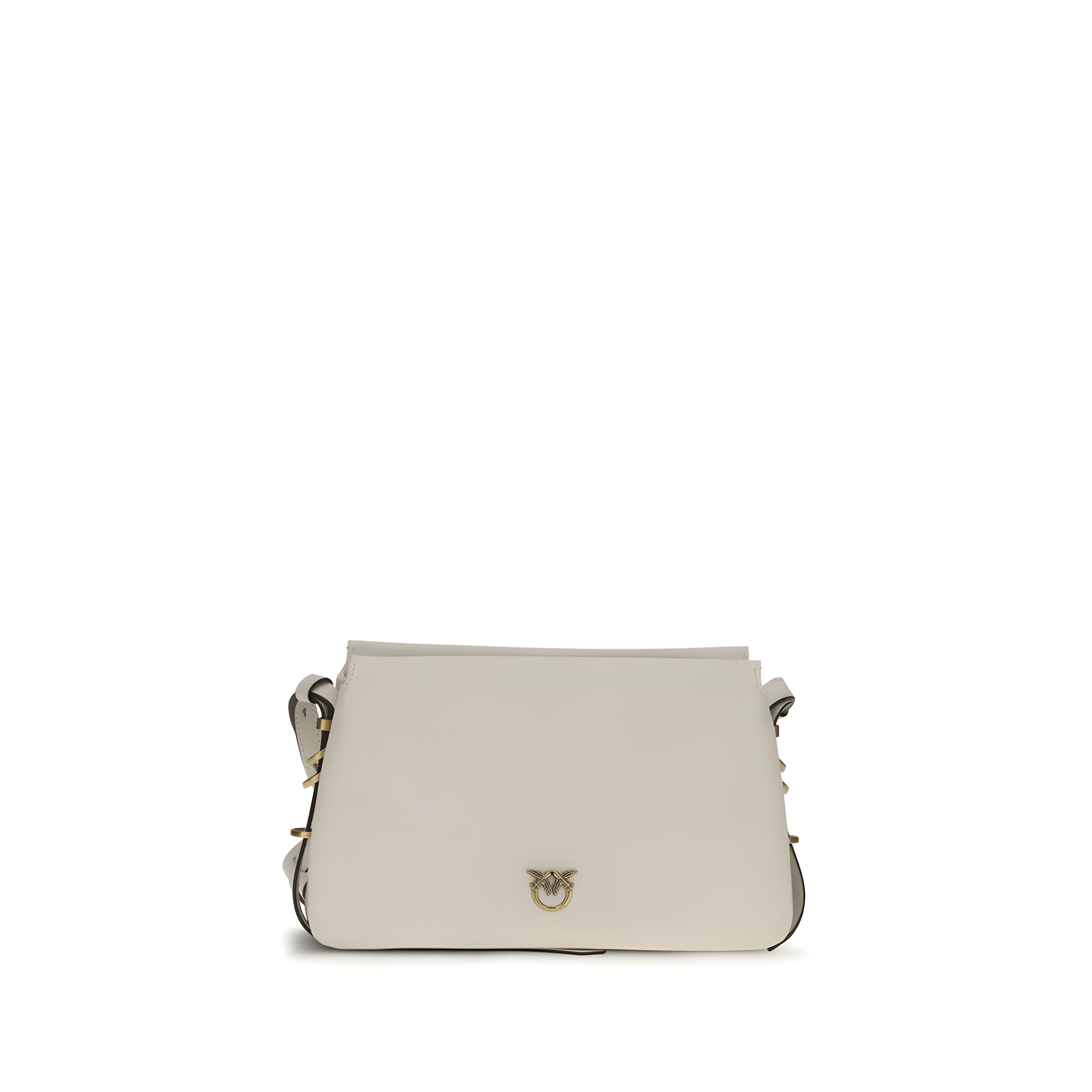 Geantă de umăr mini PINKO White One Two Three