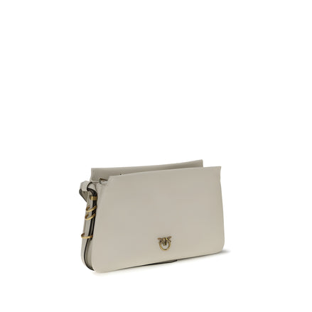Geantă de umăr mini PINKO White One Two Three
