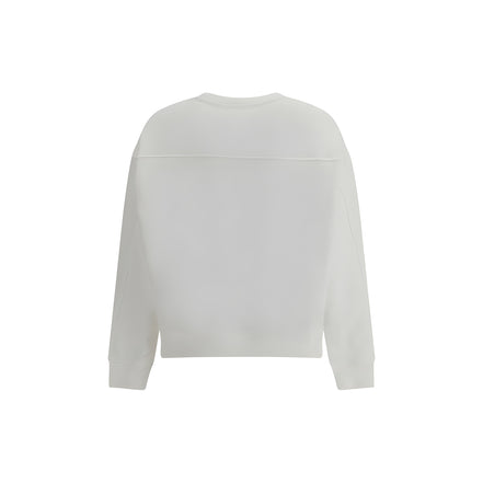 PINKO White Embroidered Logo Sweatshirt