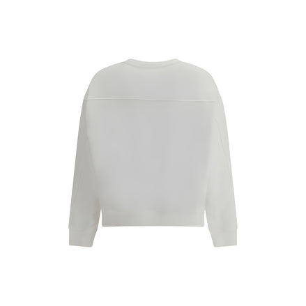 PINKO White Embroidered Logo Sweatshirt