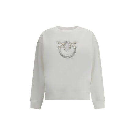 Hanorac PINKO alb cu broderie logo